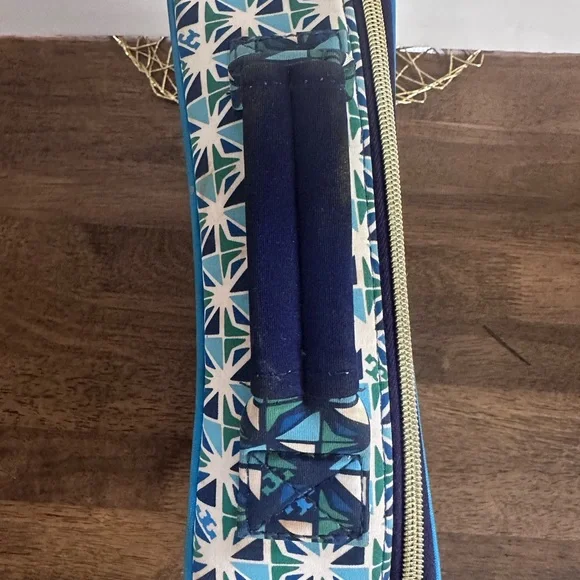 Tory Burch Blue Geometric Pattern Lunchbox - Picture 4 of 8